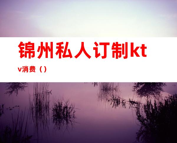 锦州私人订制ktv消费()