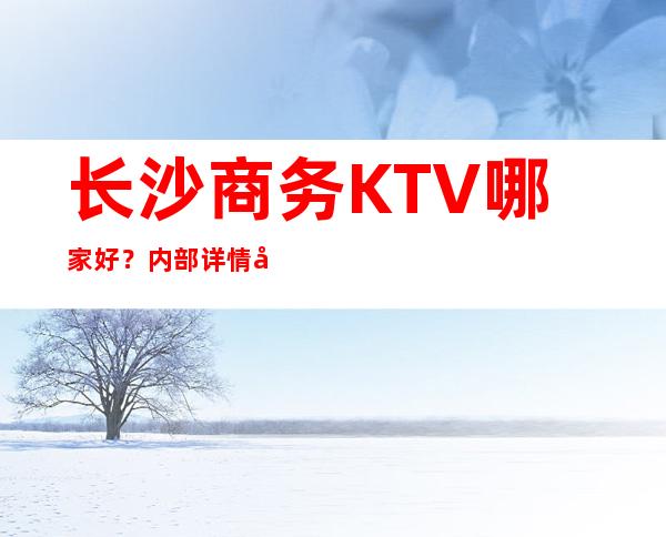 长沙商务KTV哪家好？内部详情带你了解详情