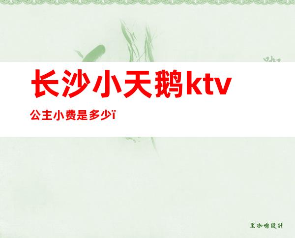 长沙小天鹅ktv公主小费是多少（长沙白天鹅ktv）