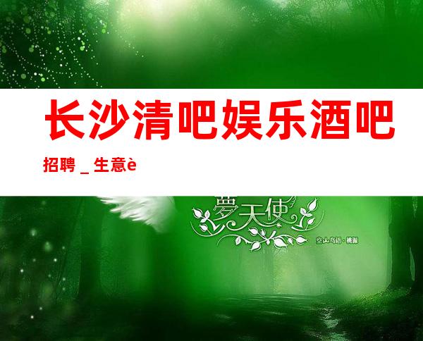 长沙清吧娱乐酒吧招聘＿生意超好的能力是敲门砖