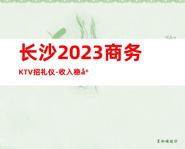 长沙2023商务KTV招礼仪-收入稳定21起