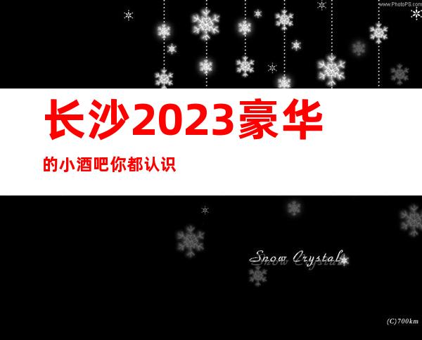 长沙2023豪华的小酒吧你都认识那几家?