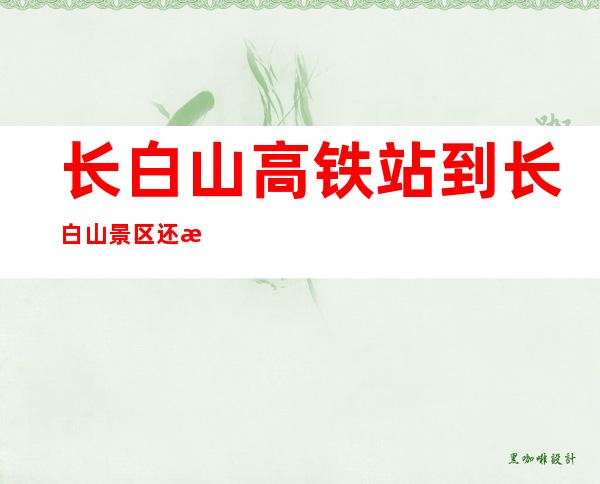 长白山高铁站到长白山景区还有多久()