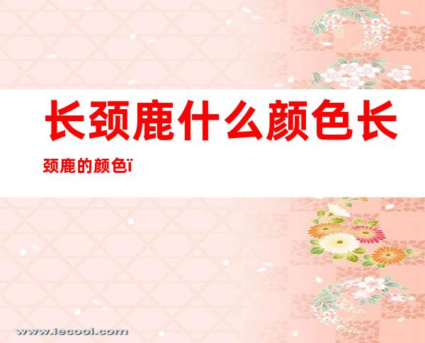 长颈鹿什么颜色长颈鹿的颜色(长颈鹿的颜色基本上都是什么颜色)