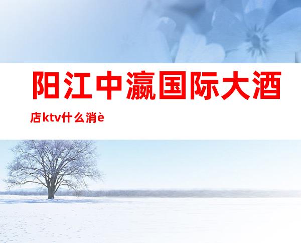阳江中瀛国际大酒店ktv什么消费(阳江市中瀛国际酒店)