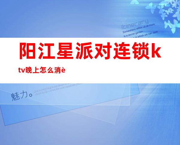 阳江星派对连锁ktv晚上怎么消费（阳江ktv哪个比较好）