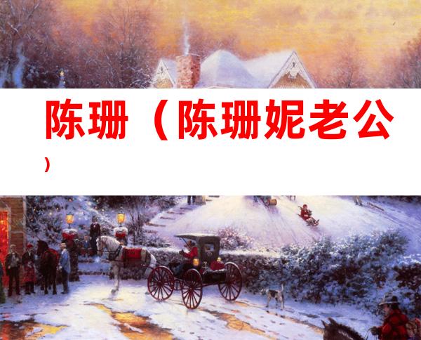 陈珊(陈珊妮老公)
