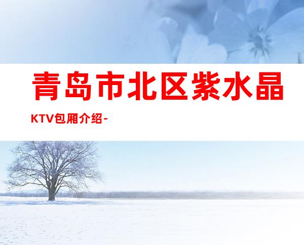 青岛市北区紫水晶KTV包厢介绍-一文带您了解 – 青岛市北商务KTV