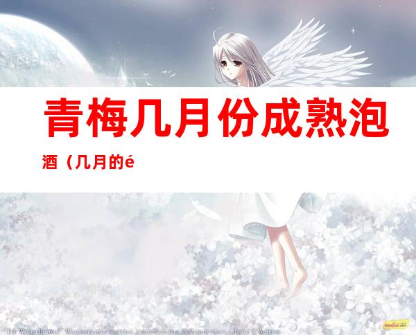 青梅几月份成熟泡酒(几月的青梅泡酒好)