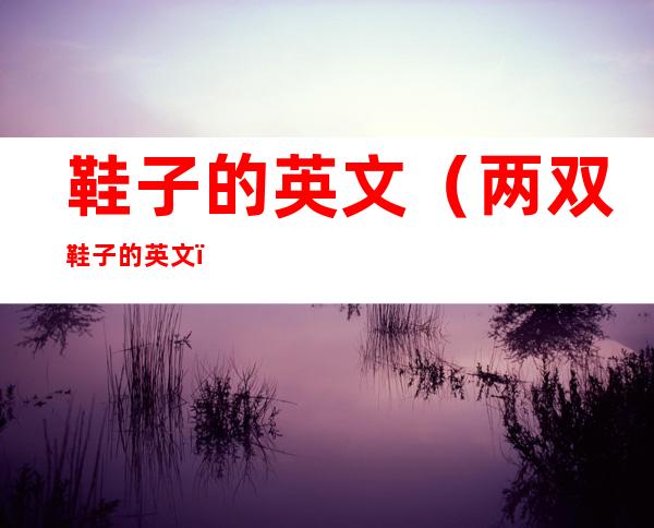 鞋子的英文(两双鞋子的英文)