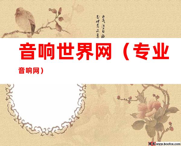 音响世界网(专业音响网)