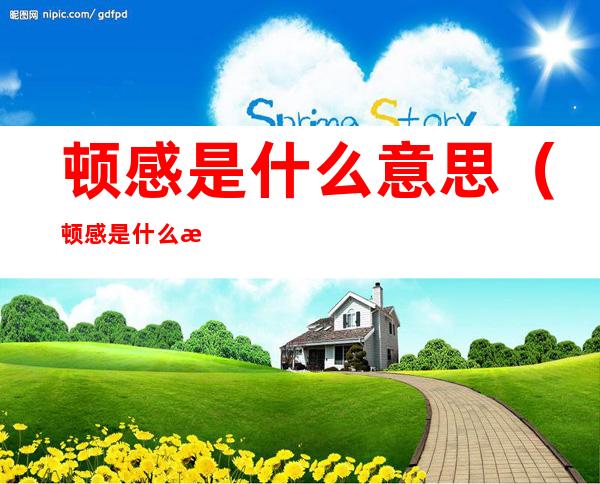 顿感是什么意思（顿感是什么意思男女之间）