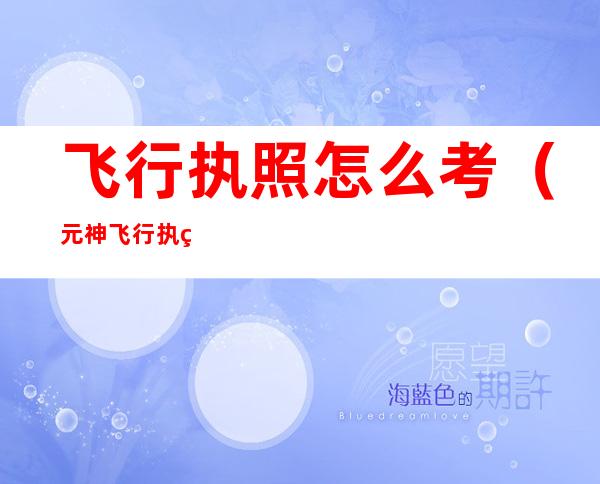 飞行执照怎么考(元神飞行执照怎么考)