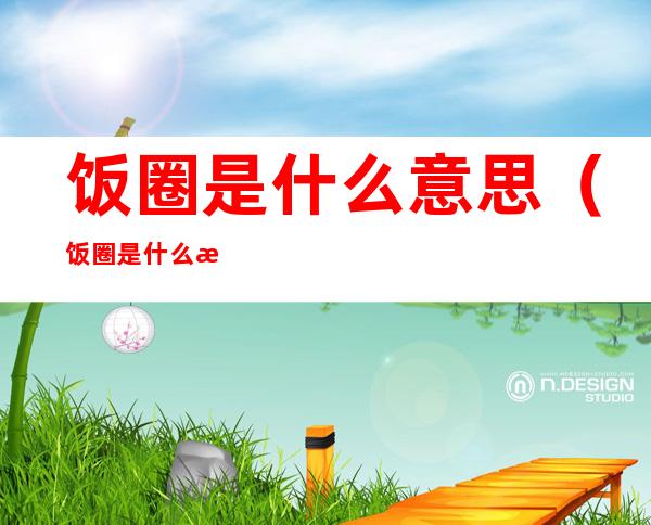 饭圈是什么意思(饭圈是什么意思网络用语)