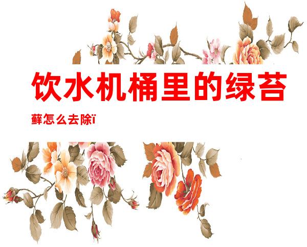 饮水机桶里的绿苔藓怎么去除(饮水机桶上有苔藓)