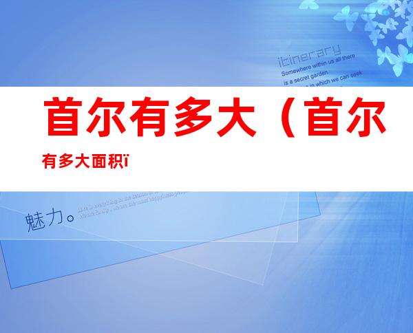 首尔有多大(首尔有多大面积)