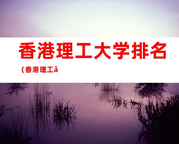 香港理工大学排名（香港理工大学排名情况）