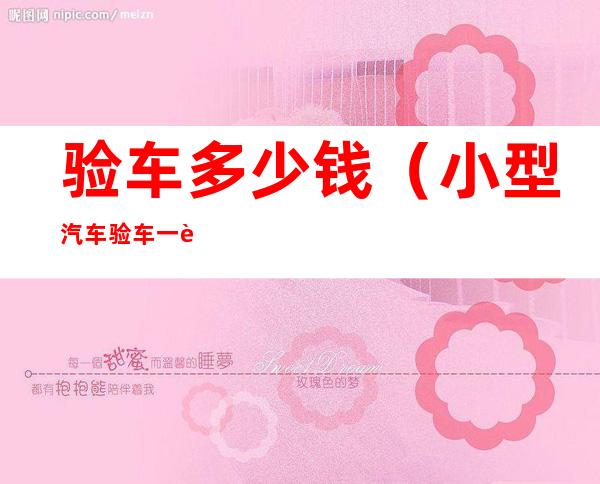 验车多少钱(小型汽车验车一般需要多少钱)