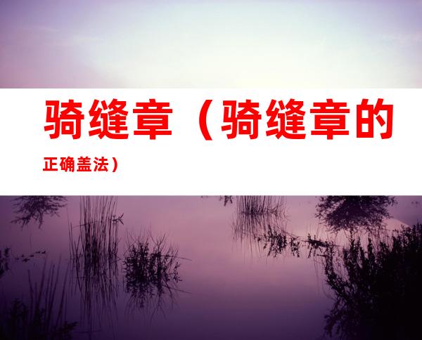 骑缝章(骑缝章的正确盖法)