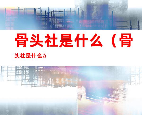骨头社是什么（骨头社是什么动漫）
