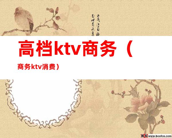 高档ktv商务(商务ktv消费)