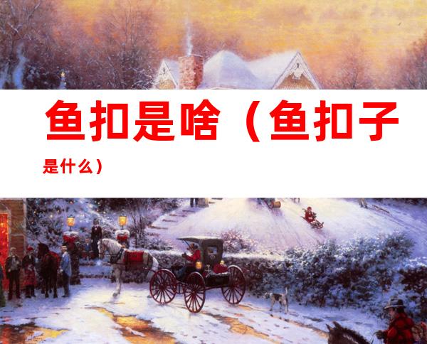 鱼扣是啥(鱼扣子是什么)