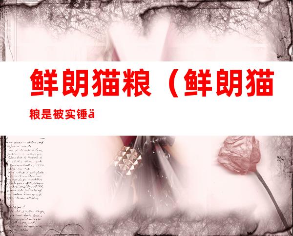 鲜朗猫粮(鲜朗猫粮是被实锤了吗)