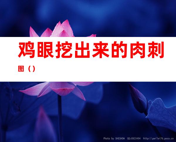 鸡眼挖出来的肉刺图()