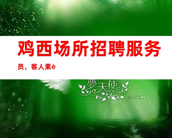 鸡西场所招聘服务员,客人素质怎么样,轻松上班