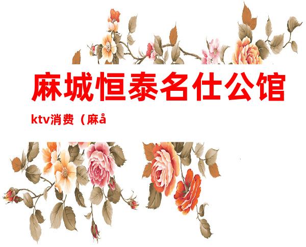 麻城恒泰名仕公馆ktv消费（麻城恒泰会所怎么样）