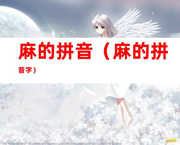 麻的拼音(麻的拼音字)