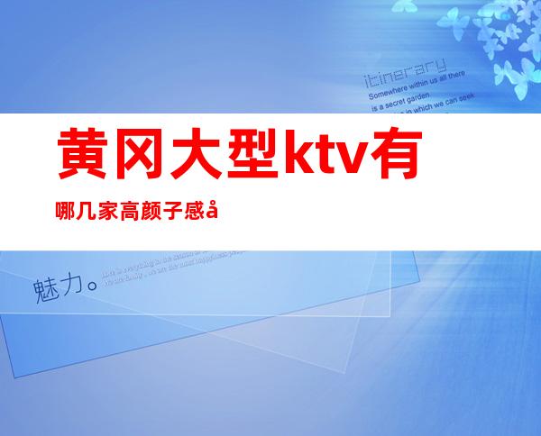 黄冈大型ktv有哪几家高颜子感受非凡体