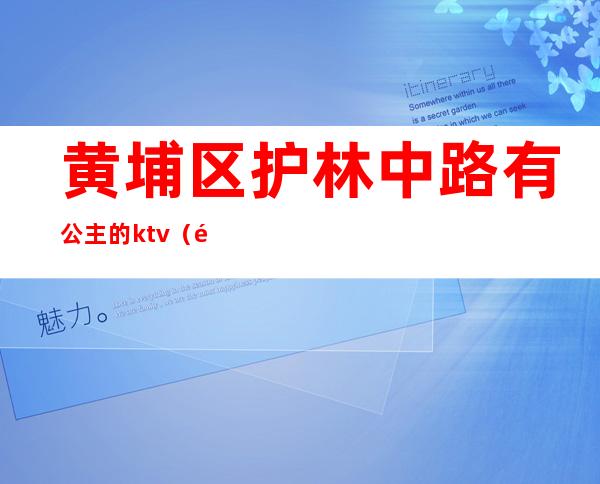 黄埔区护林中路有公主的ktv（黄埔区护林中路属于哪个社区）
