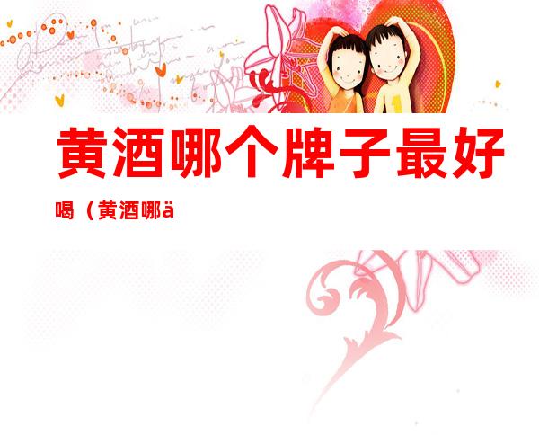 黄酒哪个牌子最好喝(黄酒哪个牌子最好喝又健康)