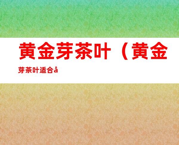 黄金芽茶叶(黄金芽茶叶适合冬天喝吗)