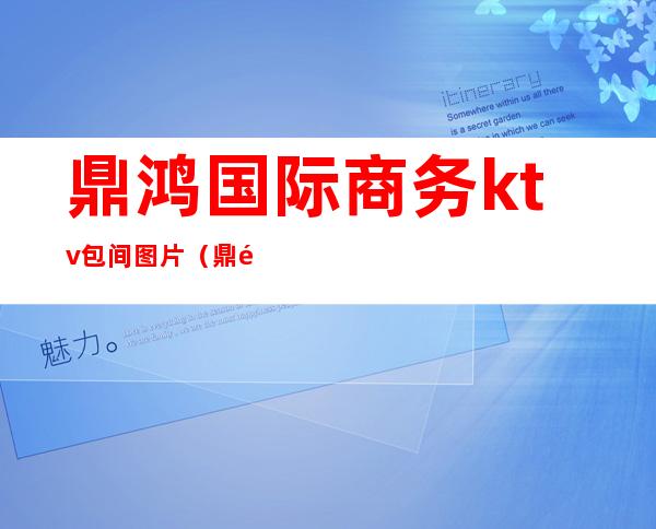 鼎鸿国际商务ktv包间图片(鼎鸿国际商务KTV怎么样)