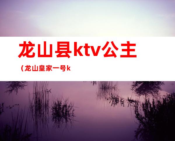 龙山县ktv公主(龙山皇家一号ktv)