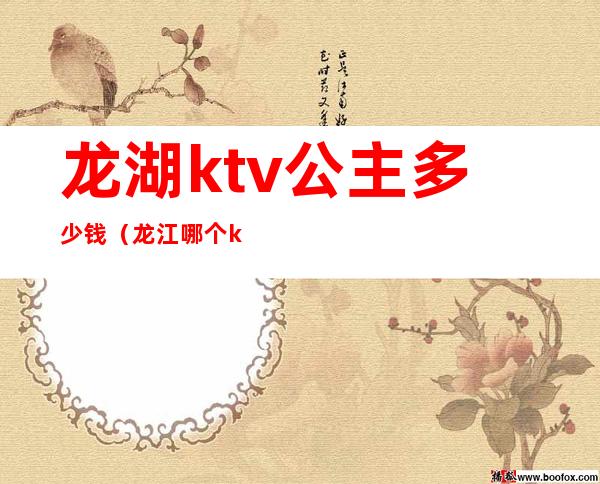 龙湖ktv公主多少钱（龙江哪个ktv有公主）