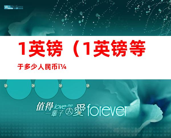 1英镑(1英镑等于多少人民币)