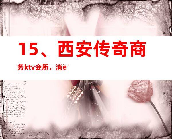 15、西安传奇商务ktv会所, 消费价格 – 西安莲湖西大街商务KTV