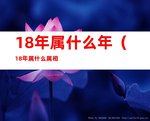 18年属什么年(18年属什么属相)