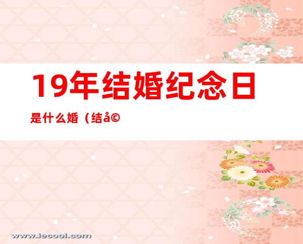19年结婚纪念日是什么婚(结婚19周年纪念日)