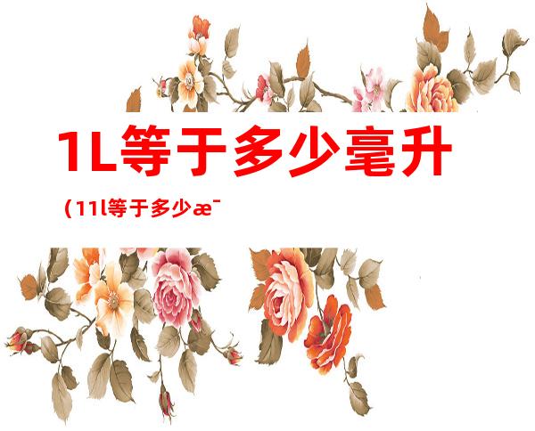 1L等于多少毫升(1.1l等于多少毫升)