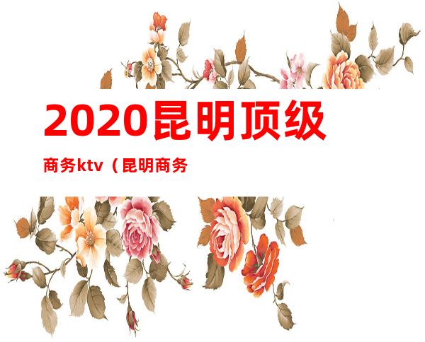 2020昆明顶级商务ktv(昆明商务区)