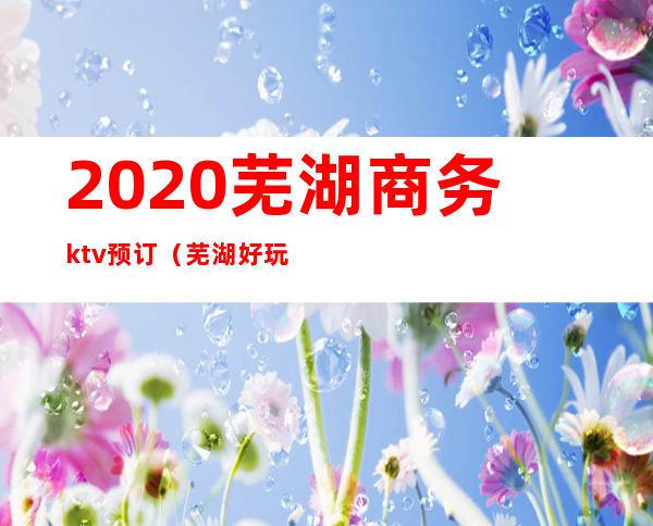 2020芜湖商务ktv预订(芜湖好玩的商务KTV预定)