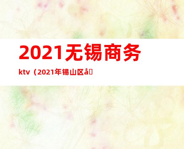 2021无锡商务ktv(2021年锡山区商务局)
