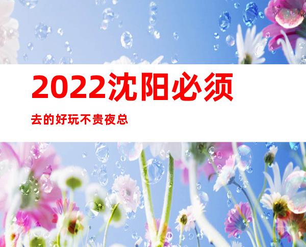 2022沈阳必须去的好玩不贵夜总会内部报价一览表