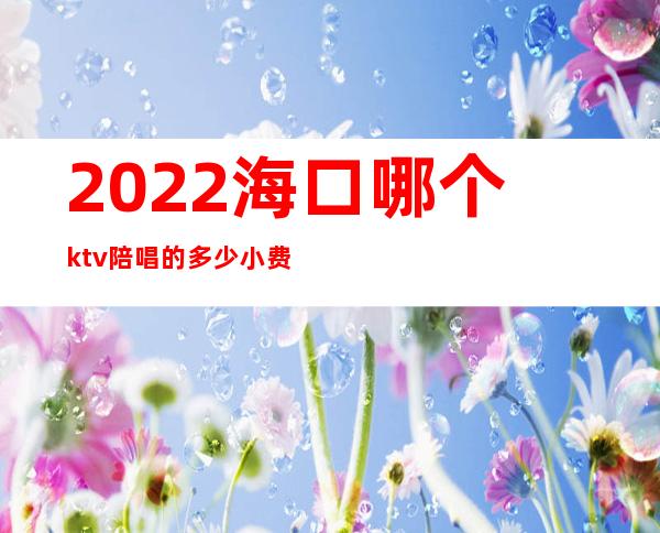 2022海口哪个ktv陪唱的多少小费(ktv的陪唱多少钱)