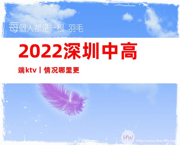 2022深圳中高端ktv丨情况哪里更好玩？