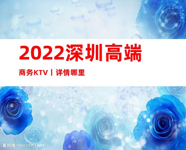 2022深圳高端商务KTV丨详情哪里更好玩？